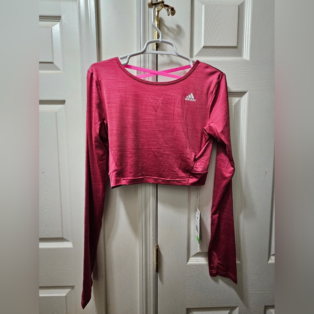 Adidas Women's Pink Long Sleeve Top